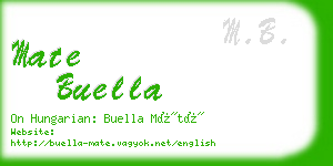 mate buella business card